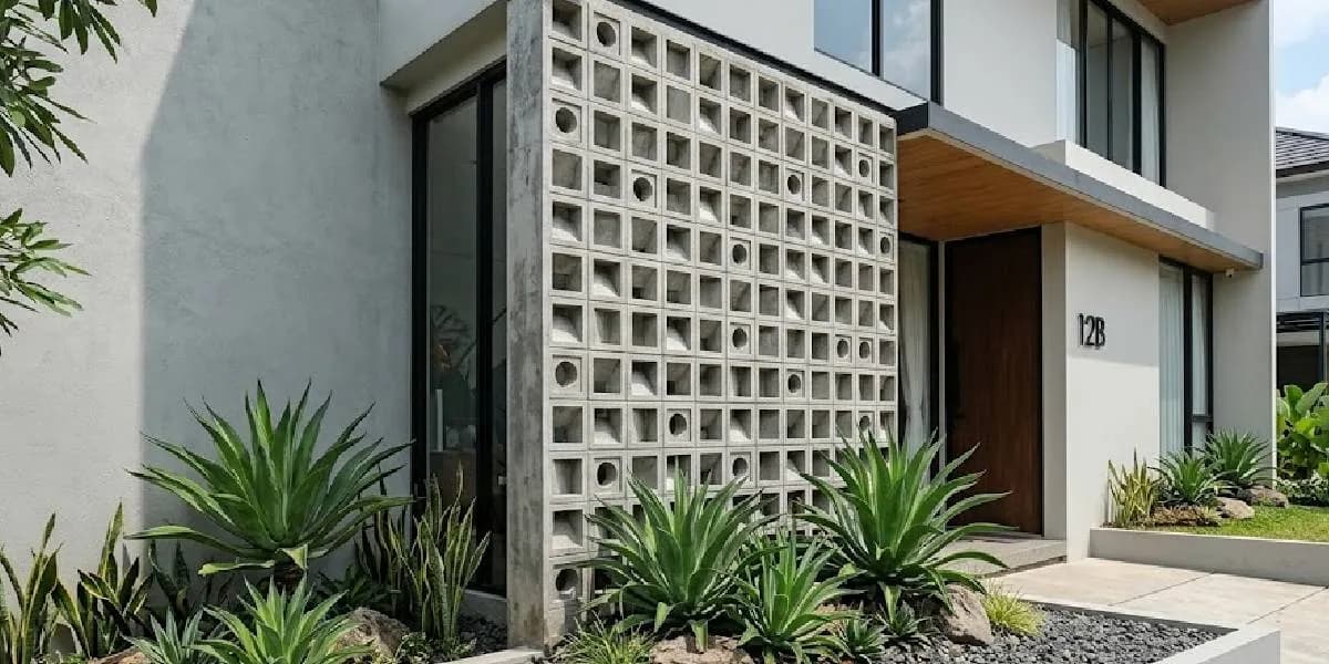 Bikin Tetangga Geleng Kepala! 7 Ide Fasad Roster Beton & Agave, Estetik Ala Selebgram tapi Anti Ribet